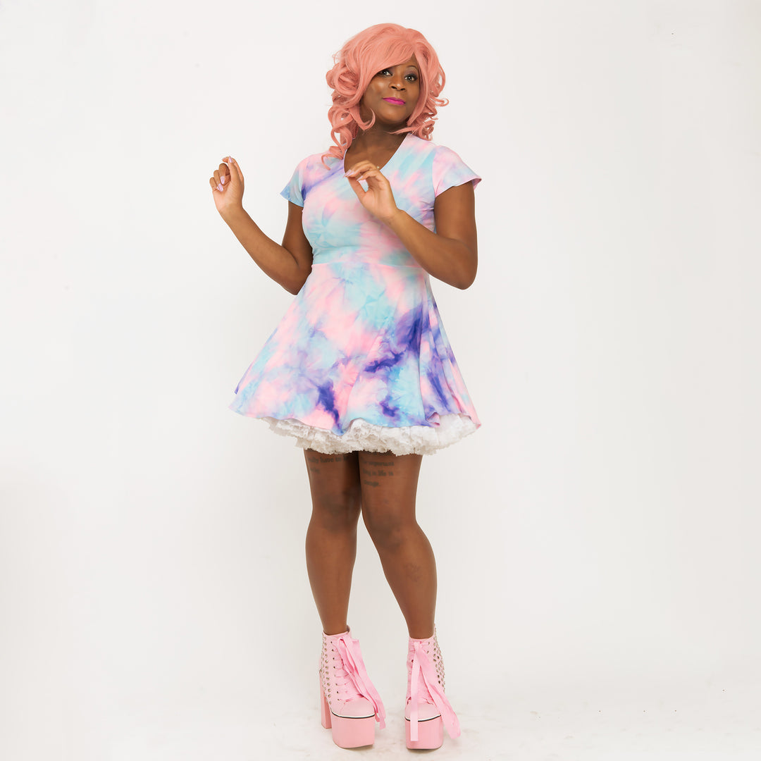 The Sabrina Cotton Candy Skater Dress